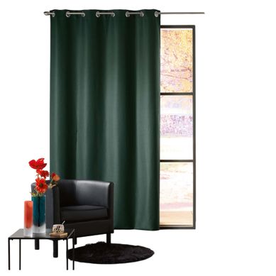 Rideau à Oeillets Occultant 140 X 240 Cm Mezzo Vert