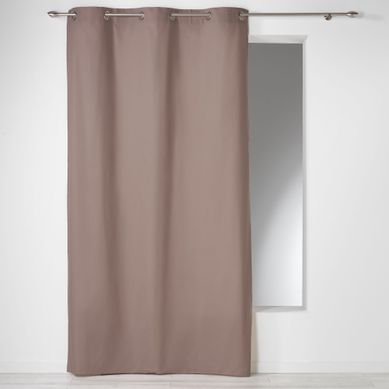 Rideau à Oeillets Panama Noisette 140 X 280 Cm