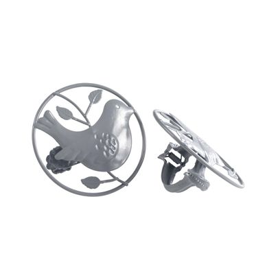Lot De 2 Embrasses Jolie Passereau Gris