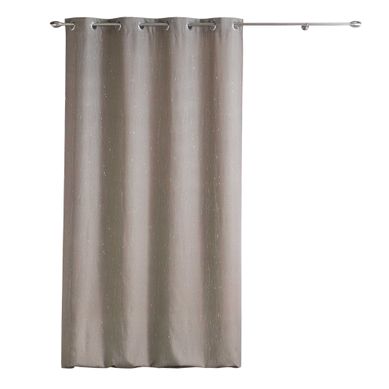 Rideau à Oeillets 140 X 260 Cm Filliane Taupe