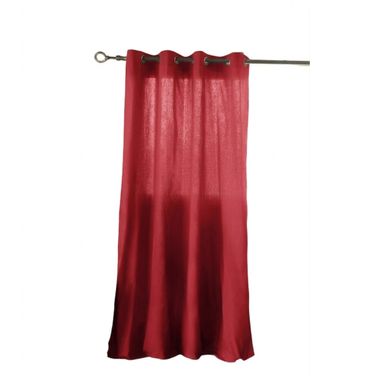 Rideau En Coton 140 X 260 Cm Kala Cerise