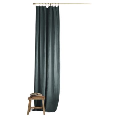 Rideau Ajustable En Lin 140 X 270 Cm Soline Ardoise