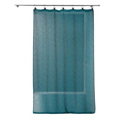 Panneau à Anneaux Voile Tisse 140 X 240 Cm Linke Bleu