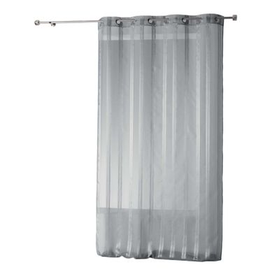 Voilage à Rayures 140 X 260 Cm Bandas Gris