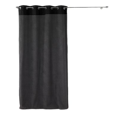 1 Rideau Bouclette Wooly 140 X 240 Cm Noir