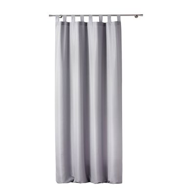 1 Rideau A Passants Uni Modele Essentiel Gris 140 X 260 Cm