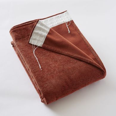 Rideau Galon Fronceur Occultant Polaire Bjorn 140x260 Terracotta