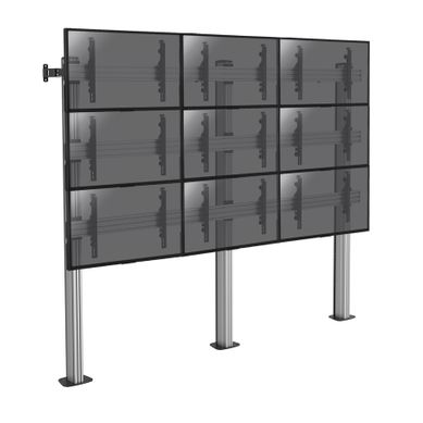 Support Sur Pieds Mur D'images 9 écrans TV 45''-50'' - A Visser