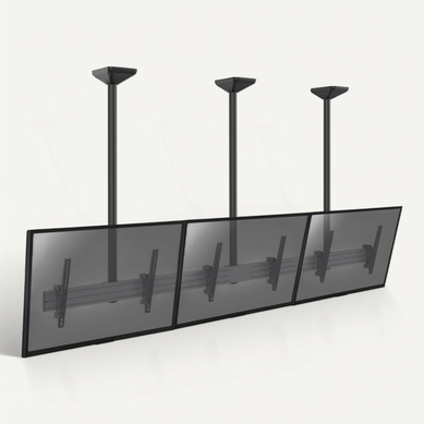 Support Plafond Menu Board 3 écrans 50''-55'' - Hauteur 150cm