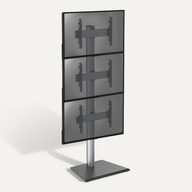 Support Sur Pied Pour 3 écrans TV  40''-65'' - Hauteur 240cm - A Poser