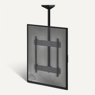 Support Plafond Pour 1 écran TV Mode Portrait 65''-75'' - Hauteur 150 Cm