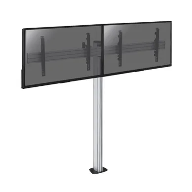 Support Sur Pied Pour 2 écrans TV 50'' - 55'' - Hauteur 175cm - A Visser