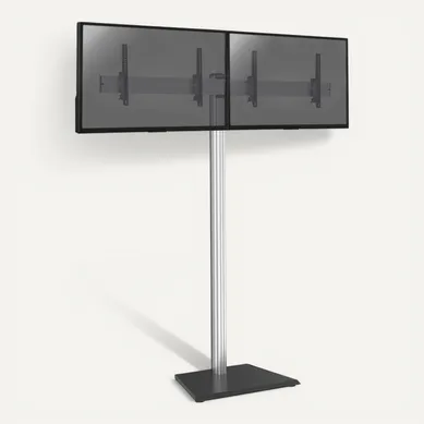 Support Sur Pied Pour 2 écrans TV 50'' - 55'' - Hauteur 240cm - A Poser