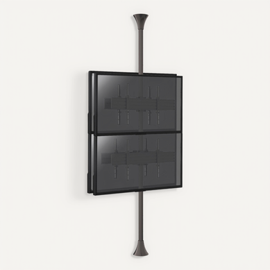 Support Sol-plafond Pour 4 écrans TV Back To Back 32'' - 75'' - Vesa Max 600x400 Support Sol-plafond Pour 4 écrans TV Back To Back 32'' - 75'' - Vesa Max 600x400