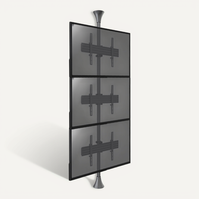 Support Sol-plafond Pour 3 écrans TV 32'' - 75'' - Vesa Max 600x400 Support Sol-plafond Pour 3 écrans TV 32'' - 75'' - Vesa Max 600x400