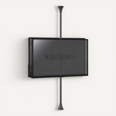 Support Sol-plafond Pour 2 écrans TV Back To Back 32'' - 75'' - Vesa 600x400 - Hauteur Max 240cm Support Sol-plafond Pour 2 écrans TV Back To Back 32'' - 75'' - Vesa 600x400 - Hauteur Max 240cm