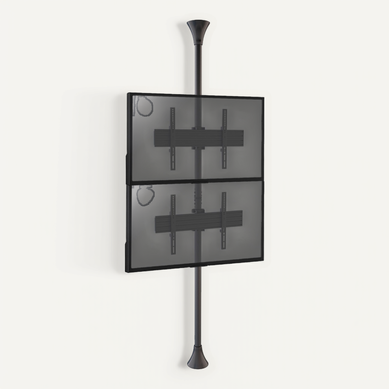 Support Sol-plafond Pour 2 écrans TV 32'' - 75'' - Vesa 600x400 - Hauteur 240cm Support Sol-plafond Pour 2 écrans TV 32'' - 75'' - Vesa 600x400 - Hauteur 240cm