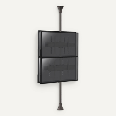 Support Sol-plafond Pour 4 écrans TV Back To Back 32'' - 75'' - Hauteur Max 240cm Support Sol-plafond Pour 4 écrans TV Back To Back 32'' - 75'' - Hauteur Max 240cm