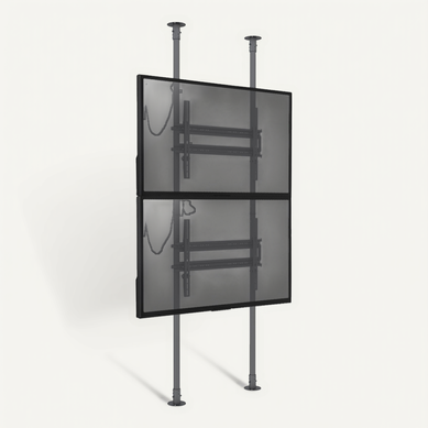 Support Sol-plafond Pour 2 écrans TV 50'' - 100'' - Hauteur Max 300cm Support Sol-plafond Pour 2 écrans TV 50'' - 100'' - Hauteur Max 300cm
