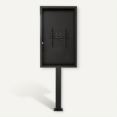 Support Vitrine À Visser, Avec Caisson Portrait 55'' - Vesa 400x600 Max
