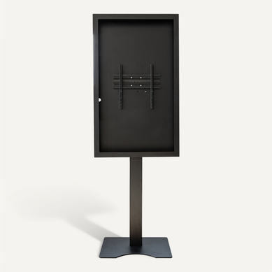 Support Vitrine À Poser, Avec Caisson Portrait 55'' - Vesa 400x600 Max