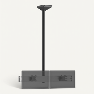 Support TV Plafond Menu Board 2 écrans 32'' - Hauteur 150 Cm