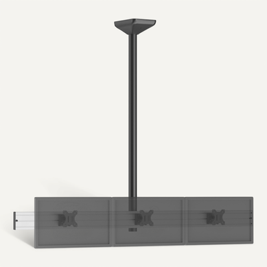 Support TV Plafond Menu Board 3 écrans 32'' - Hauteur 150 Cm