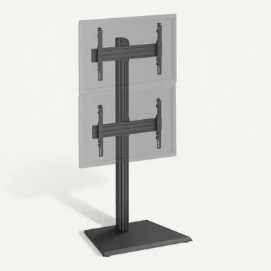 Support TV Sur Pied - 2 écrans 40''-65'' Hauteur 175cm À Poser Noir Support TV Sur Pied - 2 écrans 40''-65'' Hauteur 175cm À Poser Noir