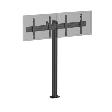 Support TV Sur Pied - 2 écrans 43'' - 49'' Hauteur 175cm À Visser Noir Support TV Sur Pied - 2 écrans 43'' - 49'' Hauteur 175cm À Visser Noir