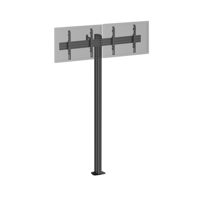Support TV Sur Pied - 2 écrans 43'' - 49'' Hauteur 240cm À Visser Noir