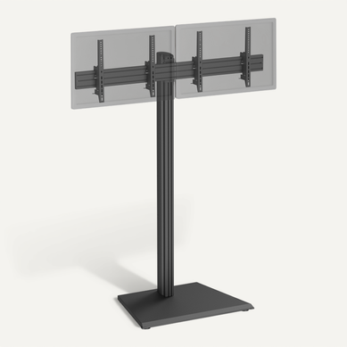 Support TV Sur Pied - 2 écrans 43'' - 49'' Hauteur 175cm À Poser, Inclinable Noir Support TV Sur Pied - 2 écrans 43'' - 49'' Hauteur 175cm À Poser, Inclinable Noir