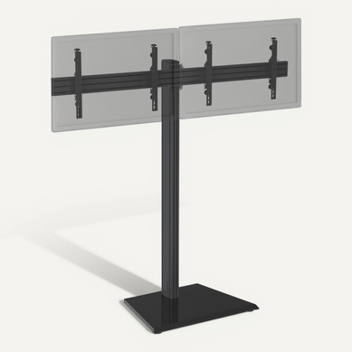 Support TV Sur Pied - 2 écrans 50'' - 55'' Hauteur 175cm À Poser Noir Support TV Sur Pied - 2 écrans 50'' - 55'' Hauteur 175cm À Poser Noir