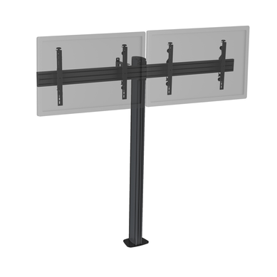 Support TV Sur Pied - 2 écrans 50'' - 55'' Hauteur 175cm À Visser Noir Support TV Sur Pied - 2 écrans 50'' - 55'' Hauteur 175cm À Visser Noir