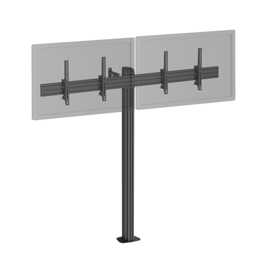 Support TV Sur Pied - 2 écrans 50'' - 55'' Hauteur 175cm À Visser, Inclinable Noir Support TV Sur Pied - 2 écrans 50'' - 55'' Hauteur 175cm À Visser, Inclinable Noir