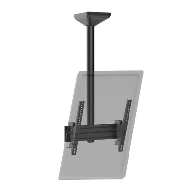 Support TV Plafond Inclinable 1 écran Portrait 43''- 75'' Hauteur 100cm Noir Support TV Plafond Inclinable 1 écran Portrait 43''- 75'' Hauteur 100cm Noir