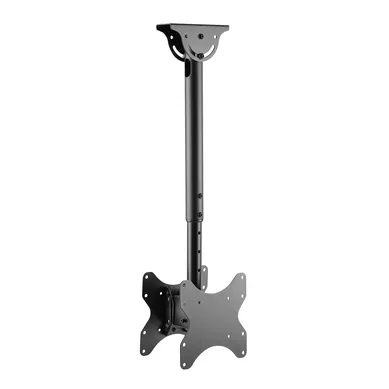 Support Plafond Pour 2 écrans TV 23"-43", Hauteur 56-91cm, Inclinable