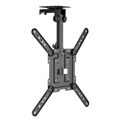 Support TV Plafond Repliable écran 23''- 55'' - Hauteur 52-61,4 Cm