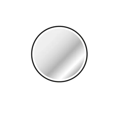 Miroir Rond À LEDs - 50x50 Cm - Noir