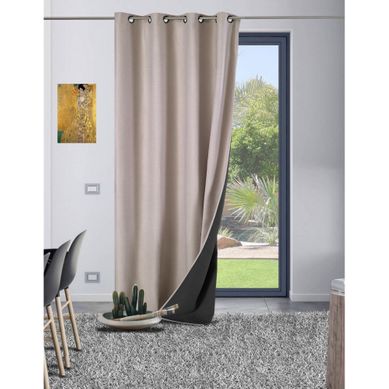 Rideau Galena Thermique Occultant 140x180 Cm Naturel