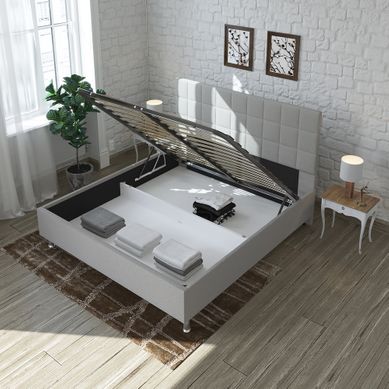 Sommier Coffre 140x190 Cm Brooklyn Imitation Chene Sommier Deco But
