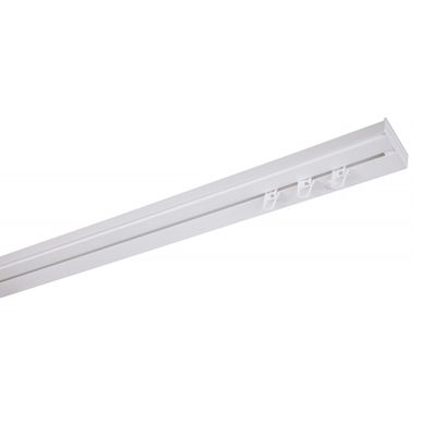 Simi Rail Plafond Pour Rideaux À Crochets Blanc Monorail Droit 120 Cm