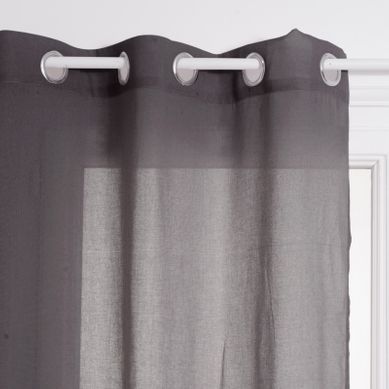 Voilage "ana" 140 X 240 Cm - Gris - 140x240 Cm