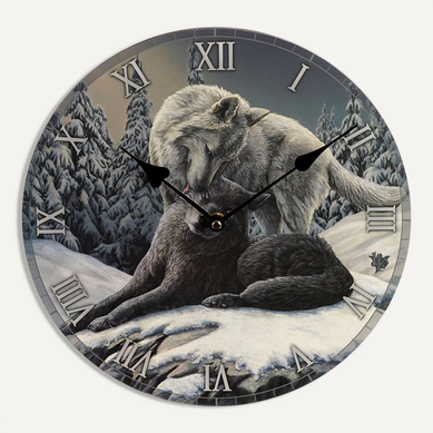 Horloge Loups Protecteur Du Temps
