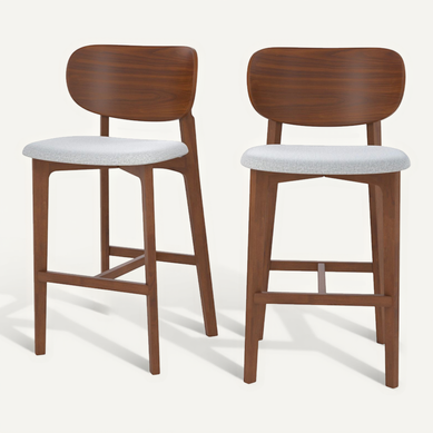 Tabouret De Bar En Bois Massif Recyclé VidaXL - Chaise Haute Bistrot