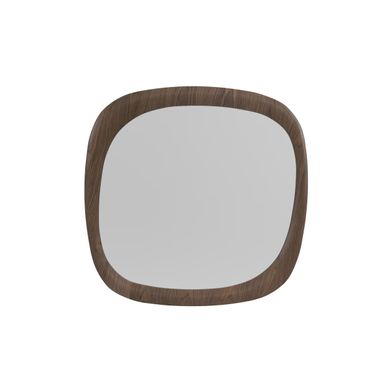 Miroir Carré En Placage Noyer, 120 X 120 Cm - Yoko Miroir Carré En Placage Noyer, 120 X 120 Cm - Yoko