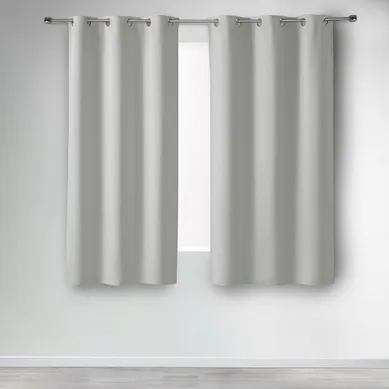 Lot De 2 Rideaux Occultants À Oeillets 140 X 180 Cm – Uni Perle