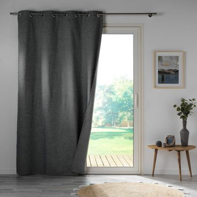 Rideau Occultant 140 X 260 Cm Crépuscule Anthracite