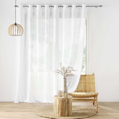 Paire De Voilages Beige 60x120 Cm - Marque Douceur D'Intérieur - Occasion