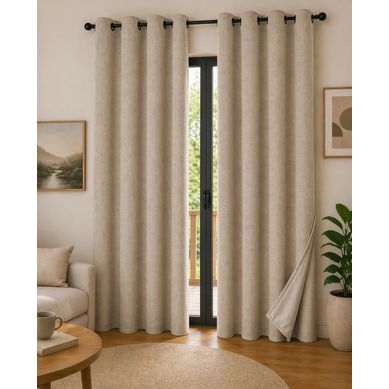 Lot De 2 Rideaux 140 X 240 Cm – Blackout Total et Thermique – Double Polaire – Pampa