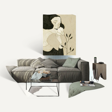 Miroir En Bois "ohho" - 60 X 85 Cm - Noir